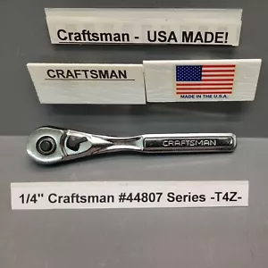 Craftsman 1/4" Ratchet 44807 Series T4Z New Old Stock USA - Foto 1 di 10