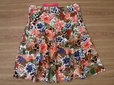 Falda acampanada Catherine Malandrino floral mezcla rayón y nailon para mujer M ~NUEVA CON ETIQUETAS~ $78.00 Foto 1 de 4