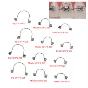 10pcs/Pack Dental Orthodontic Anterior Teeth Torque Rectangular Springs AZDENT - Picture 1 of 19