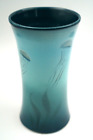 Gary L Wilson Studio Blue Art Pottery Vase Sea Life Ocean Aquatic Animals Plants