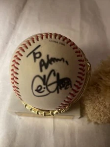 RARE Chris Carpenter Signed Official MLB Baseball, & Teddy Bear - Picture 1 of 2