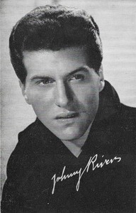 EXHIBIT CO. ARCADE CARD "BILLBOARD ARTISTS" JOHNNY RIVERS (BLANK BACK)!! 