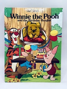 Disney Winnie The Pooh And The Birthday Burglar Hand Puppet Book Vintage 1978 - Picture 1 of 8