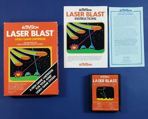 LASER BLAST Vintage Atari 2600 Spiel komplett in Box mit Handbucheinlagen - Bild 1 von 10