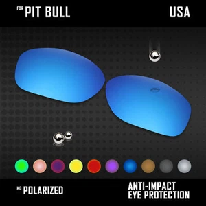 Lote de lentes de repuesto polarizadas antiarañazos para Oakley Pit Bull OO9127 opciones - Imagen 1 de 10