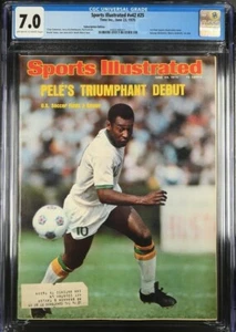 "Pele" SPORTS ILLUSTRATED First Cover FC June 23, 1975 Subscription CGC 7.0 - Picture 1 of 2