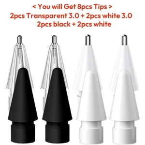 1-8 PCS Replacement Tips for Apple Pencil 1st/2nd Gen iPencil Nibs for iPad Pro - Picture 1 of 24
