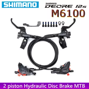Freno de disco hidráulico SHIMANO DEORE M6100 M6120 MTB - pinza de freno de 2/4 pistones - Imagen 1 de 5