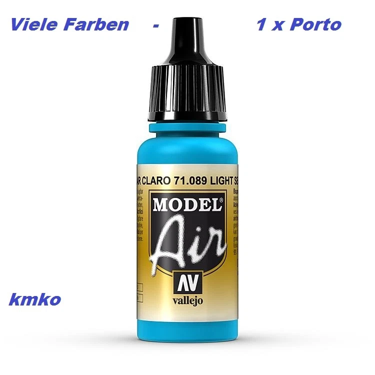 Vallejo Model Air MA 089 71.089 Light Sea Blue Hell Seeblau 17ml