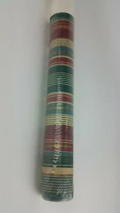 Vintage Wallpaper Katzenbach Warren One Double Roll Stripes 27' x 27" Union Made - Picture 1 of 10