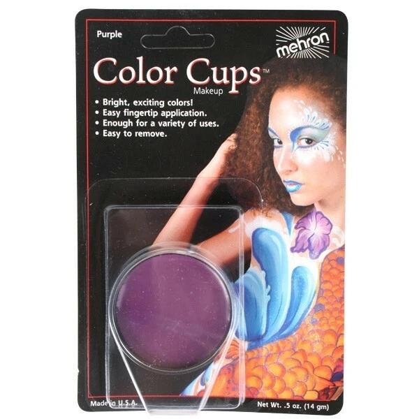Tazas de colores Mehron base de grasa profesional maquillaje teatral .5 oz colores Asso Foto 1 de 1