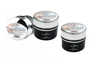 Set Of 3 Cre8tion Stick-on Nail Rhinestone Adhesive Gel Glue 0.5g - Picture 1 of 1