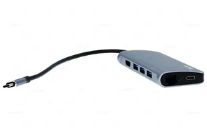 15954 LMP HUB 8PORT DOCKING STATION USB-C 1XHDMI 4K, 3XUSB 3.0, 1XRJ45, 1XUSB-C, - Photo 1/7