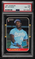 1987 Donruss Rated Rookie Bo Jackson #35 PSA 8