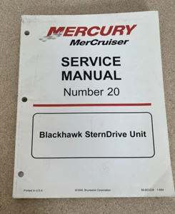 Mercruiser Number 20 Blackhawk Stern Drive Unit Service Manual #90-823228 - Imagen 1 de 3
