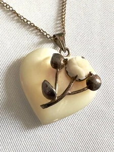 "Collar de cadena relleno de oro 14k 1/20 de colección con colgante de corazón 18""" - Imagen 1 de 5