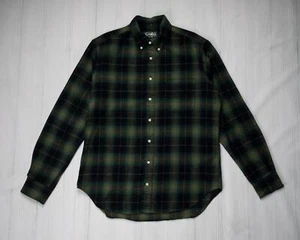 Gitman Vintage $240 NWT Navy Mélange Shaggy Flannel Shirt Button Down Collar S - Picture 1 of 7
