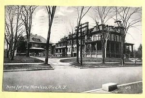 Home for the Homeless, Utica, NY postally used 1910 - Picture 1 of 2