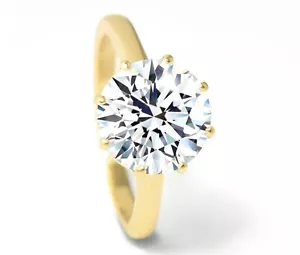 Diamant Damen Ring in 585 Gold; 4,01ct Brillant, VS1; inklusive IGI Zertifikat! - Bild 1 von 11