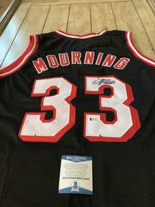 alonzo mourning signed jersey