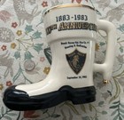 LBI Beach Haven NJ Volunteer Fire Co Anniversary Boot Beer Mug 1983