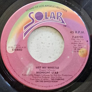 Midnight Star ** Wet Your Whistle - Classic 1982 Funk US Import Soul 7" - Imagen 1 de 2