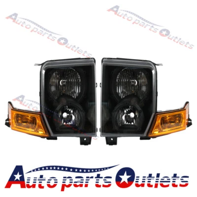 Nuevo juego faros izquierda + derecha aptos para Jeep Commander 2006-2010 negro Foto 1 de 4