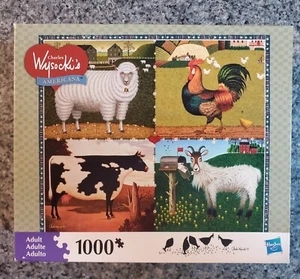 NUOVO Milton Bradley Charles Wysocki ANIMAL MONTAGE 1000 pezzi puzzle RARO - Foto 1 di 6