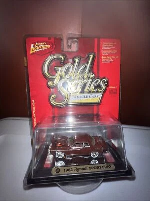 JOHNNY LIGHTNING GOLD SERIES MUSCLE CARS 1962 PLYMOUTH SPORT PLAYING MANTIS 2008 - Image 1 of 4
