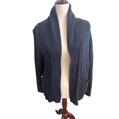 Cárdigan suéter manga larga tejido con botones St John’s Bay 1X Foto 1 de 4