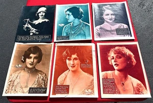 Stummfilm Stars Werbung Deltah Perlen Modeschmuck seltene Hochglanz Fotos - Bild 1 von 8