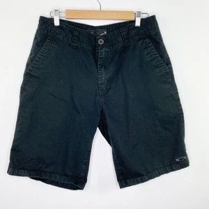 Oakley Solid Black Button Closure Casual Pockets Shorts Mens Size 33 - Picture 1 of 6