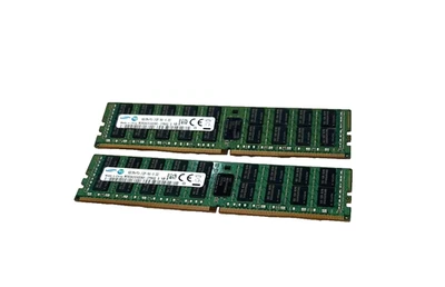 Lot 2x Samsung M393A2G40DB0-CPB0Q 16GB DDR4 PC4-2133 Server RAM - Image 1 of 4