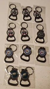 Lot Of 11 Keychain/Bottle Opener S- NFL & NBA - Picture 1 of 6