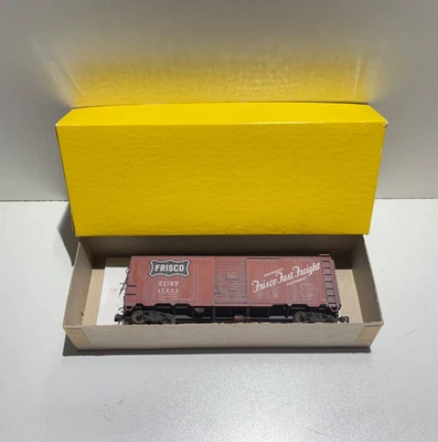 Accurail #3320 HO Scale Frisco SLSF #17774 40' AAR Boxcar Built Weathered Boxed - Image 1 of 4