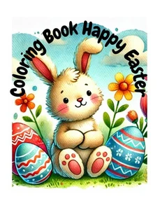 Coloring Book Happy Easter - Picture 1 of 2