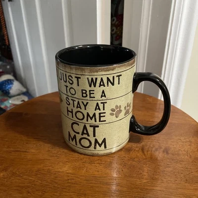 Primitives by Kathy Mug I Just Want To Be A Stay At Home Cat Mom - Image 1 of 4