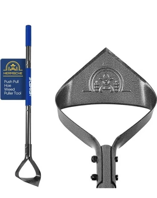 Azada de jardín, triángulo de alta resistencia 52,7" con mango largo. Excavación, azada, bordes Foto 1 de 4