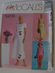 McCalls 4018 Misses Size 16-22 Easy Skirt Top Pants Sewing Pattern - Picture 1 of 2
