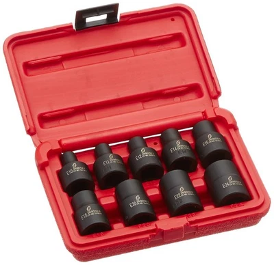 2690SE 1/2-Inch Drive External Star Impact Socket Set, Standard, 6-Point, Cr-... - Image 1 of 2
