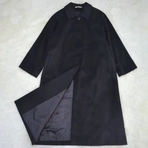 Aquascutum 100% Kaschmir Balmacaan Mantel Schwarz Japan M Damen Gebraucht JAPAN - Bild 1 von 9