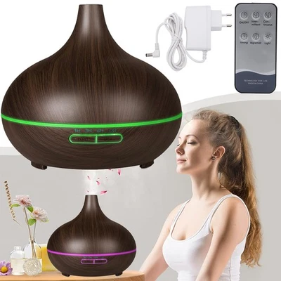 Aroma Diffuser,Ultraschall Luftbefeuchter,Duftlampe mit 7 Farben LED für Zuhause - Bild 1 von 4
