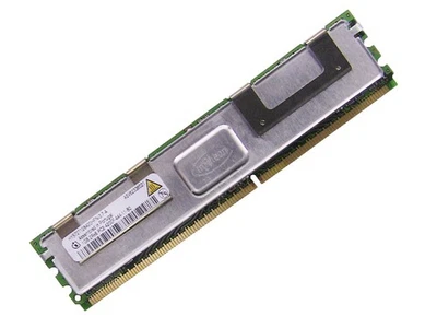 Dell OEM DDR2 533Mhz 1GB PC2-4200F ECC RAM Memory Stick HYS72T128420HFN-3.7-A - Image 1 of 2