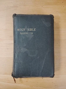 1940s - Holy Bible - KJV - Self-Pronouncing King James Version - (K0925) Zipper  - Imagen 1 de 12