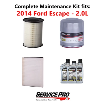 2014 Ford Escape 2.0L Complete Oil, Air & Cabin Filter Kit (5W-20) - Image 1 of 4