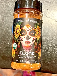 Spanglish Asadero ELOTE Gewürz 8 Unzen hergestellt mit Chipotle, Limette und Parmesan - Bild 1 von 4