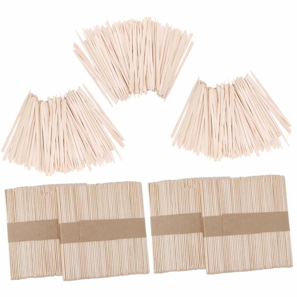 500 PCS SENKARY WOODEN WAXING STICKS APPLICATOR FOR HAIR REMOVAL LARGE & SMALL