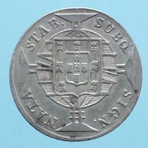 BRASILE 160 REIS 1818 SILVER COIN NUMISMATICA DA COLLEZIONE CURRENCY MONETA RARA - Foto 1 di 2