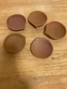 JUEGO DE 4 DIYAS DE ARCILLA ARTESANALES DE 4" DE DIÁMETRO ENVÍO GRATUITO - Imagen 1 de 1