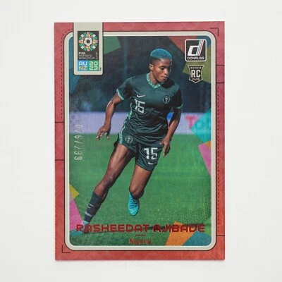Rasheedat Ajibade 2023 Panini Donruss Women’s World Cup /299 Rookie Red #125 - Image 1 of 2